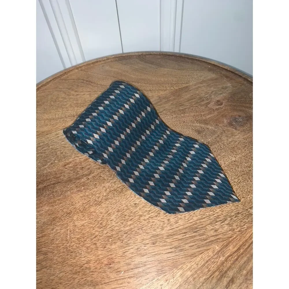 Christian Dior Monsieur Men's Geometric Silk Tie Multicolor Classic‎ Length